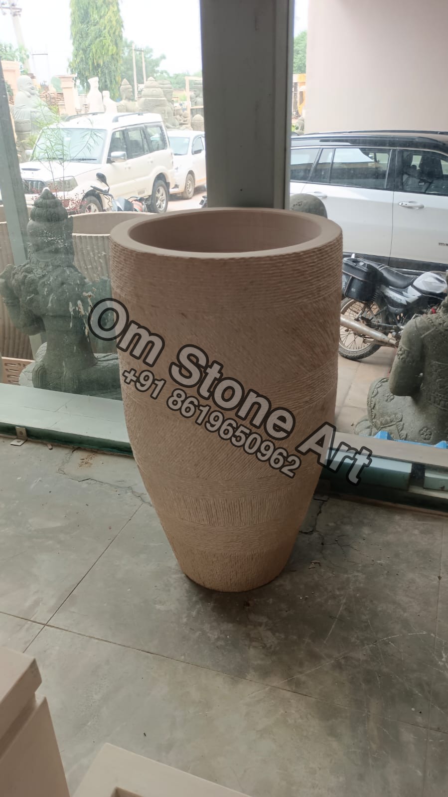 Stone Flower Pot Planter
