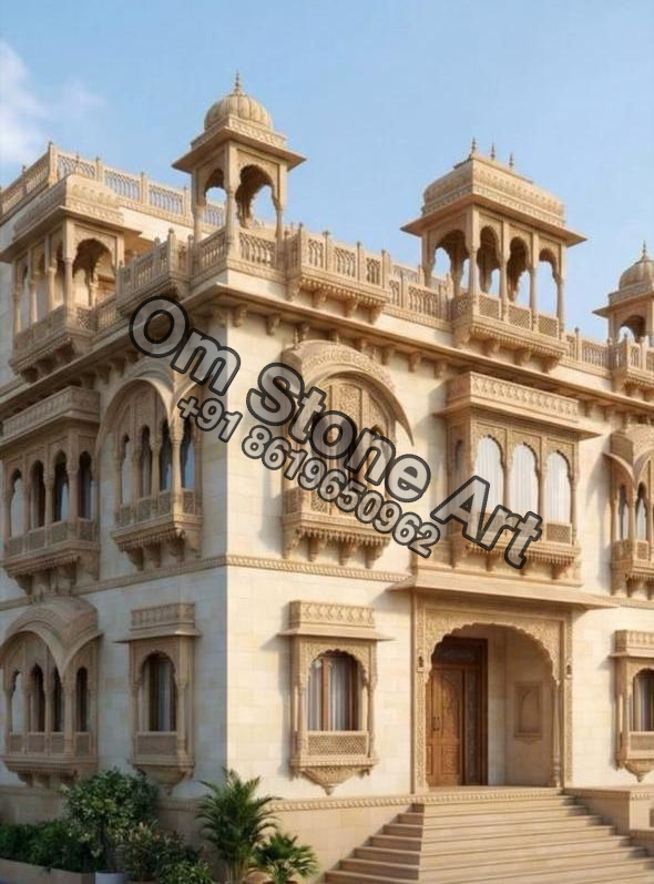 Stone Gate House And Carvings Works