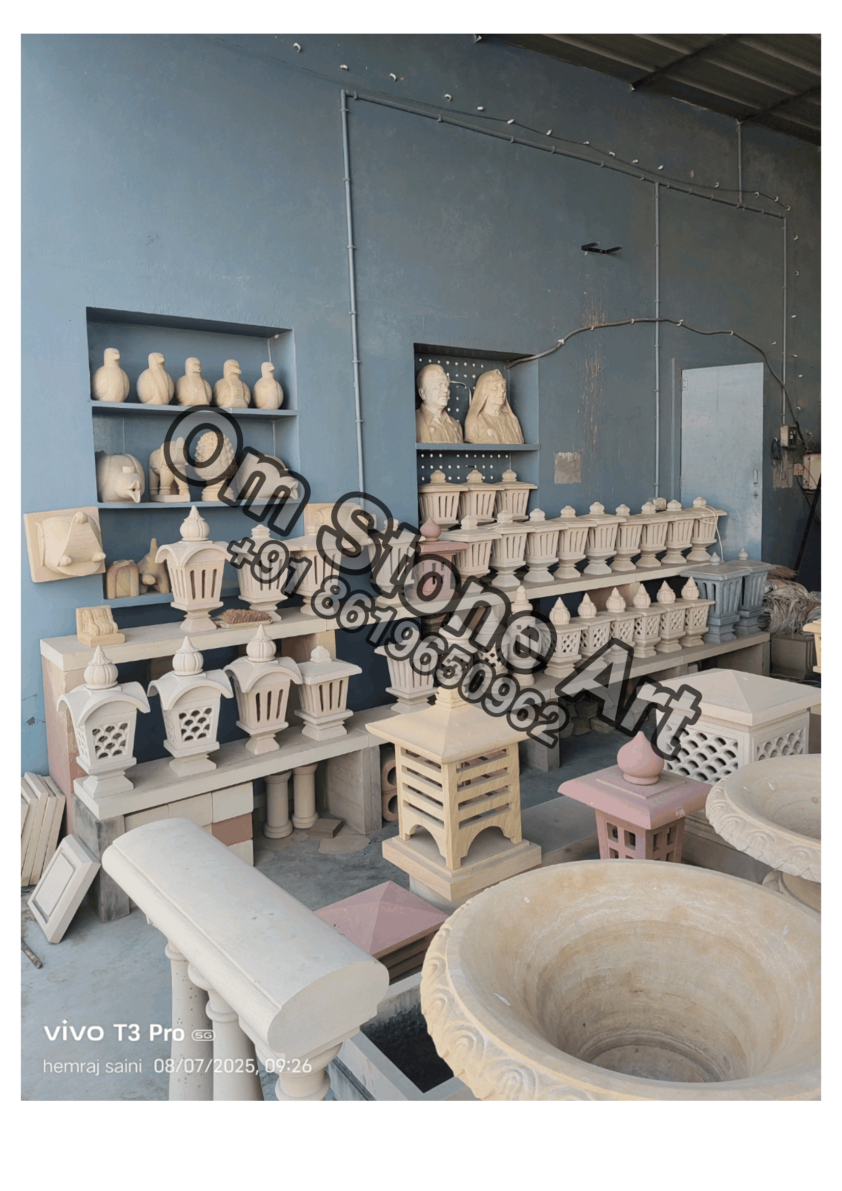 Round Jharna Lamp