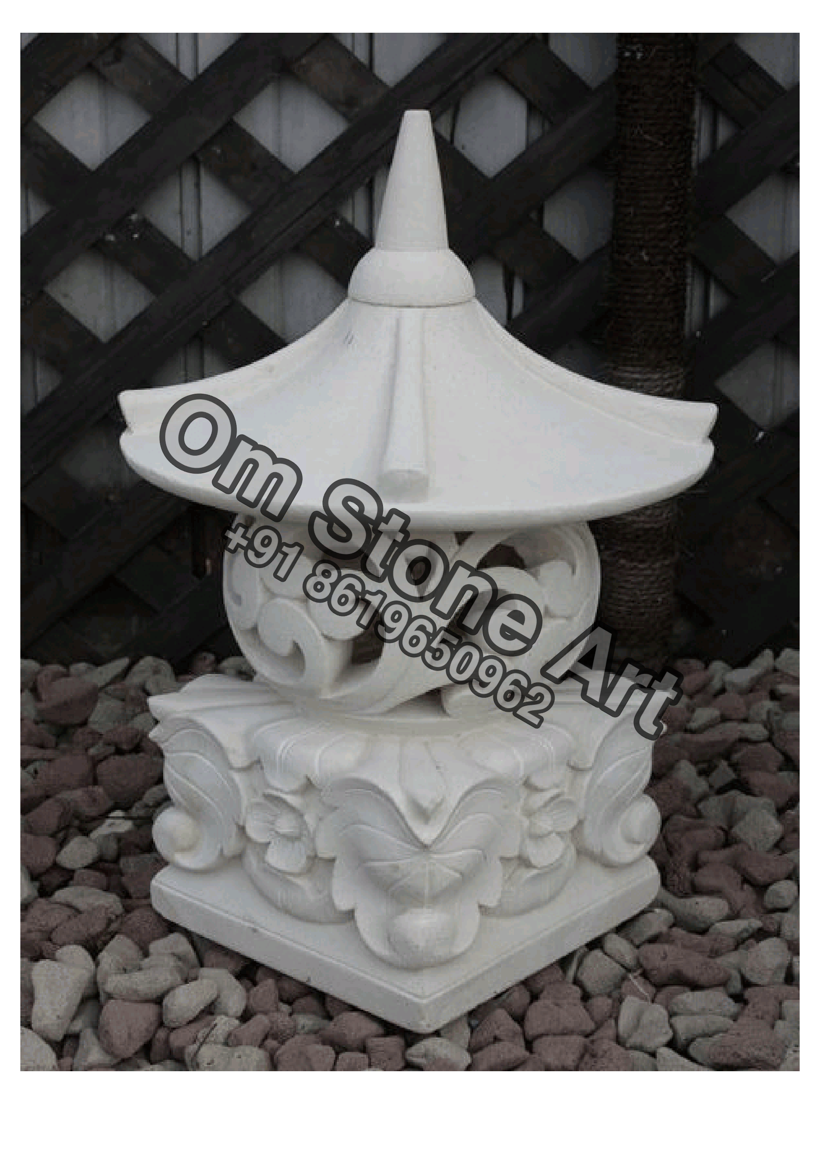 Round Jharna Lamp