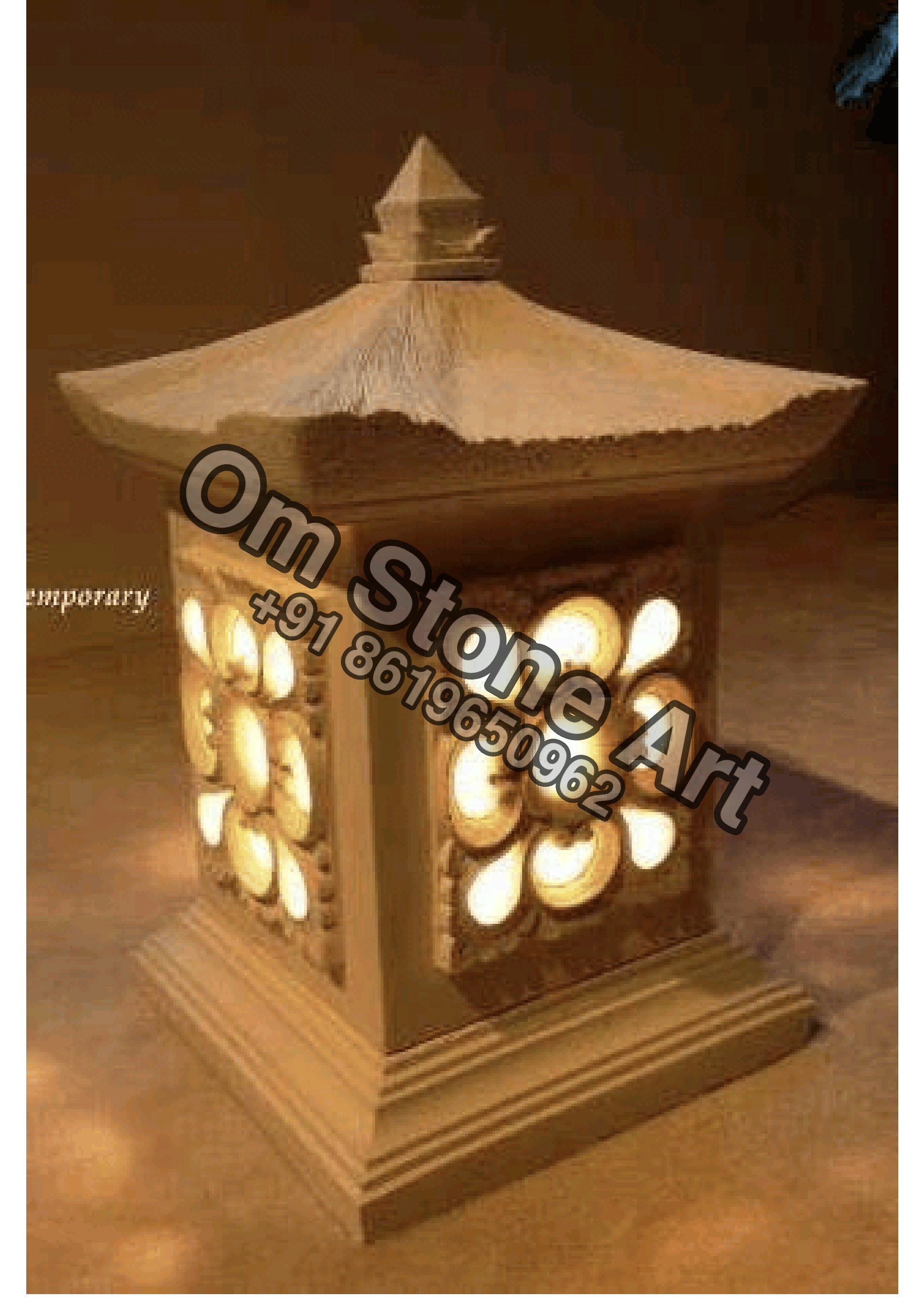 Round Jharna Lamp