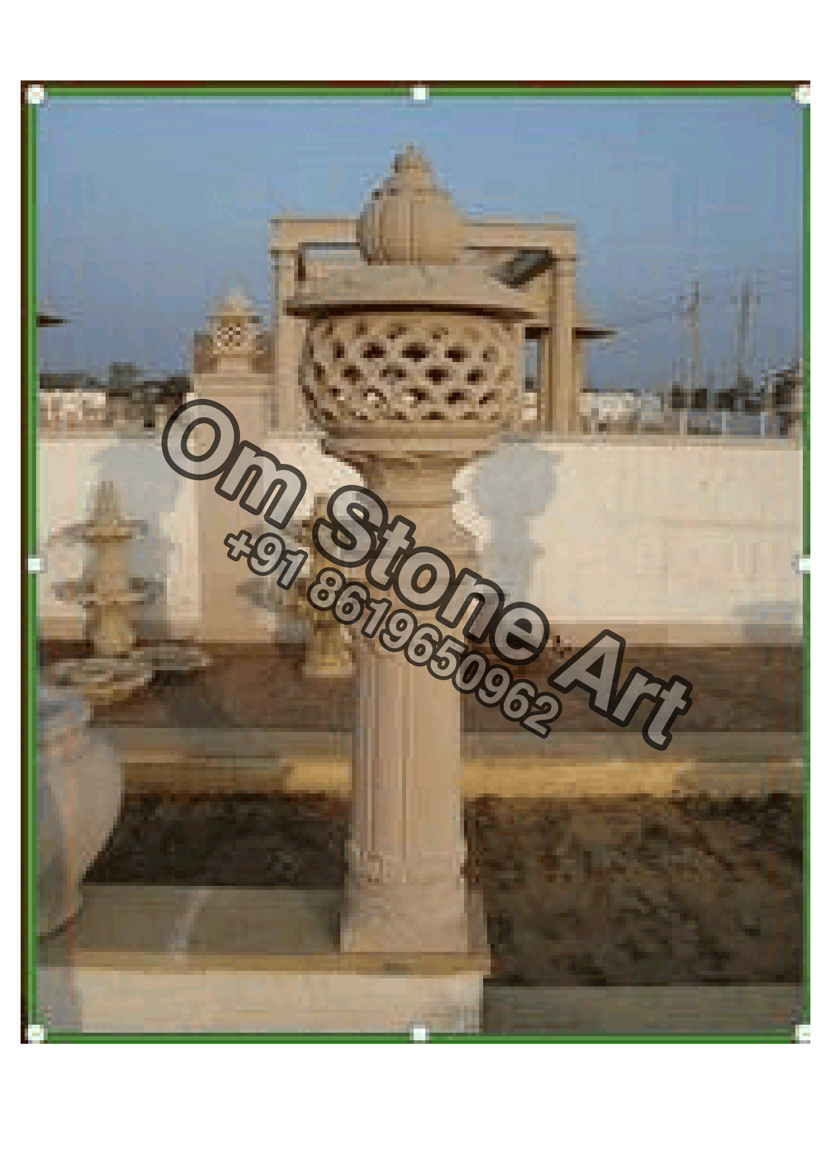 Round Jharna Lamp