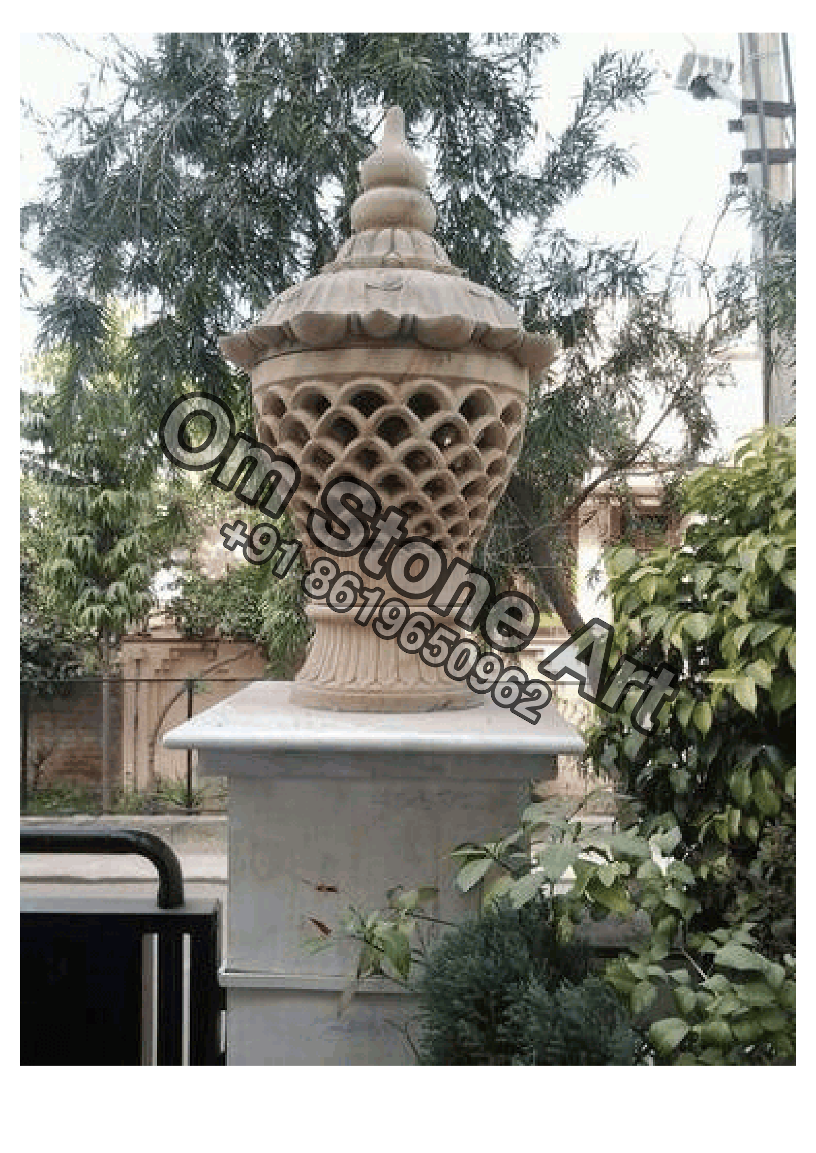 Round Jharna Lamp
