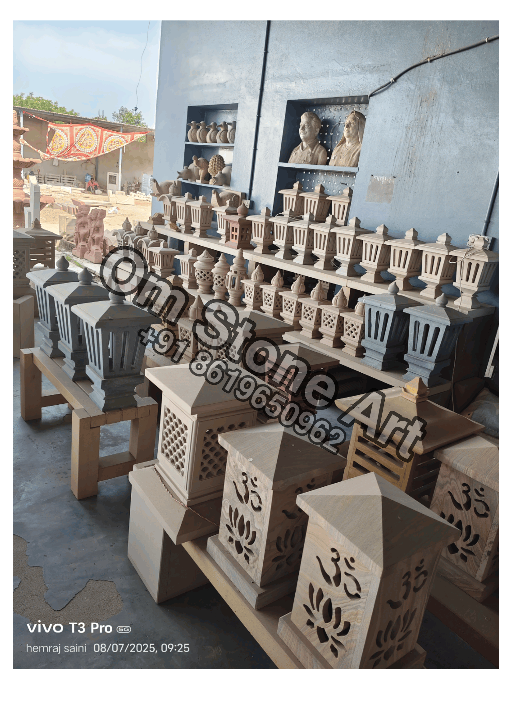 Round Jharna Lamp