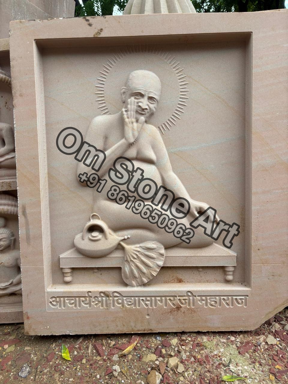Stone Carved Wall Panel and Murals