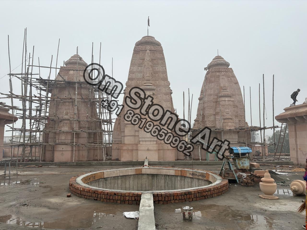 Stone Shikhar And Gumbad Works