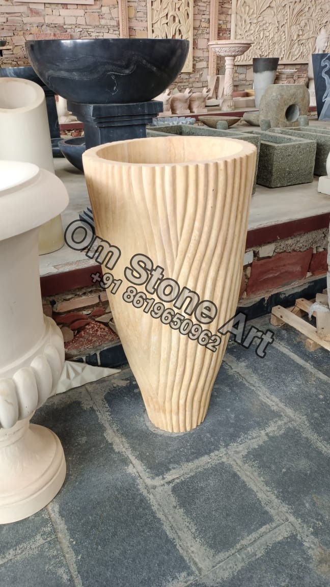 Stone Flower Pot Planter