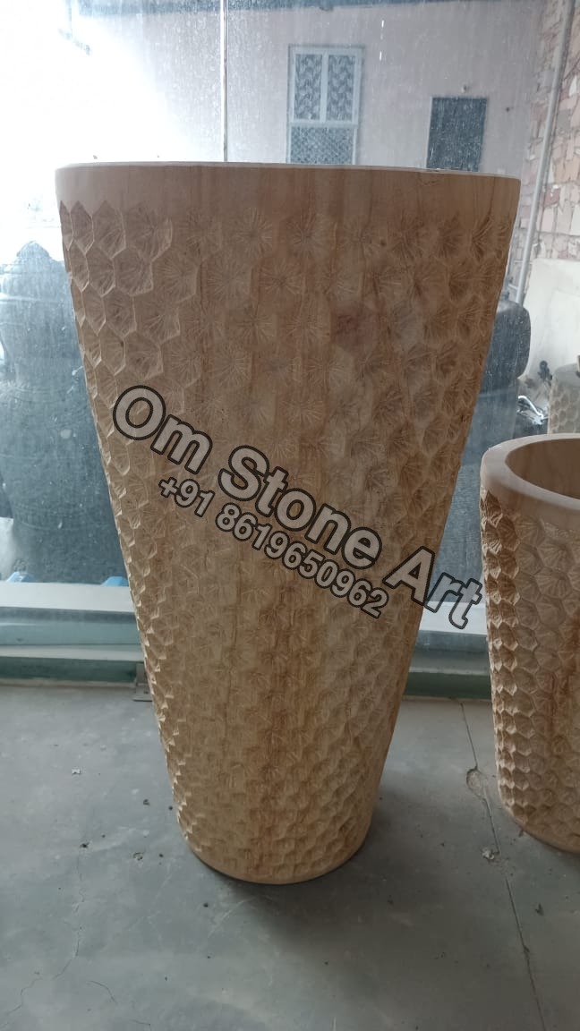 Stone Flower Pot Planter