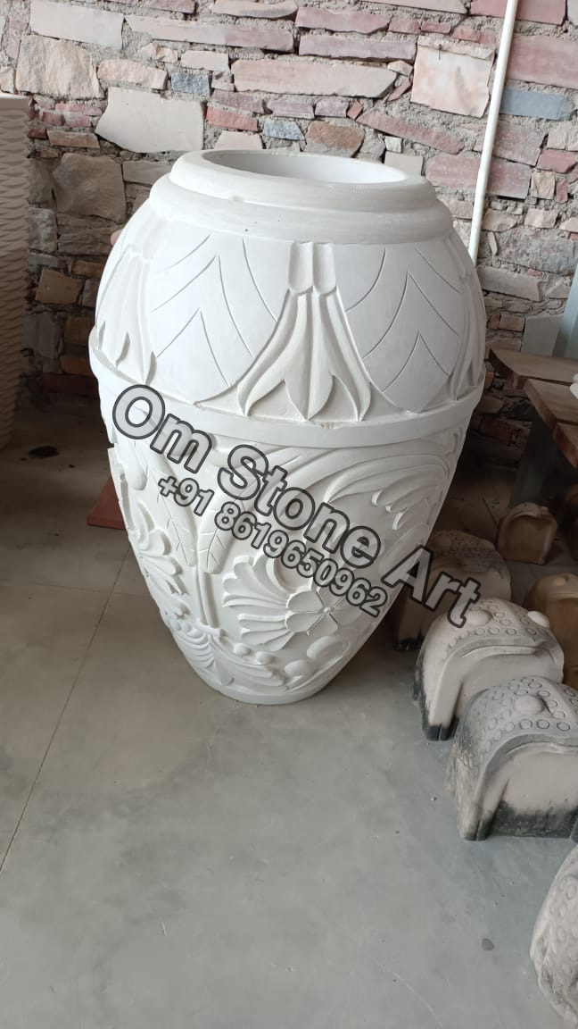 Stone Flower Pot Planter